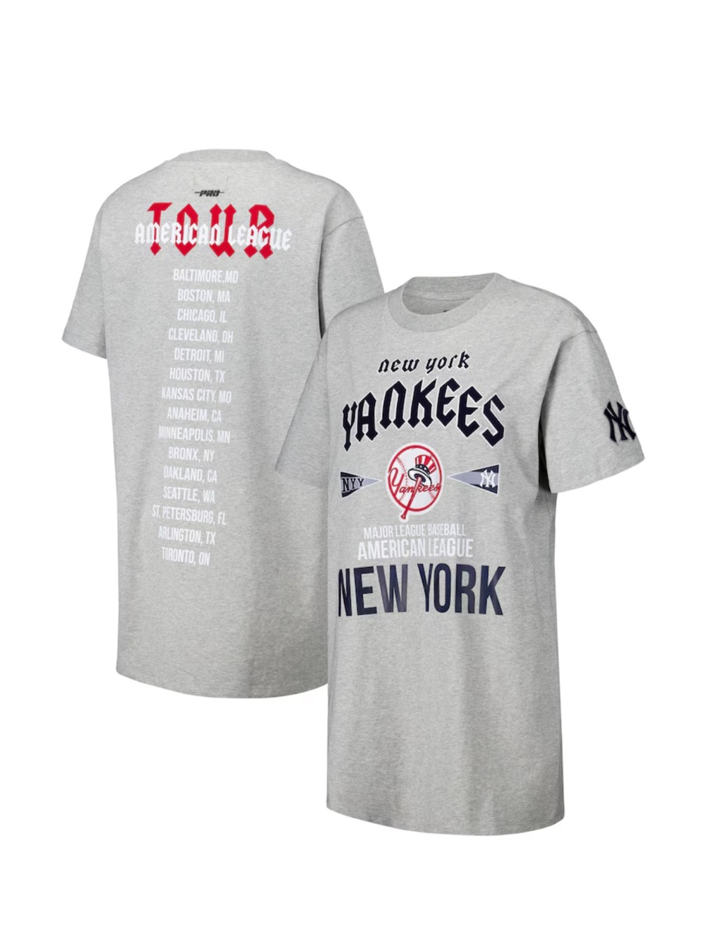 New York Yankees MLB Pro Standard city tour T-shirt dress size medium
